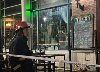 Se derrumbó un bar de Paraná en medio del festejo de un cumpleaños: hubo 15 heridos