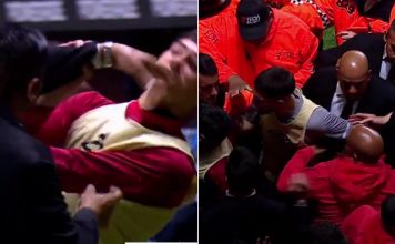 Tensión en Argentinos-Independiente Rivadavia: un empleado de seguridad tomó del cuello a un alcanzapelotas y desató una gresca