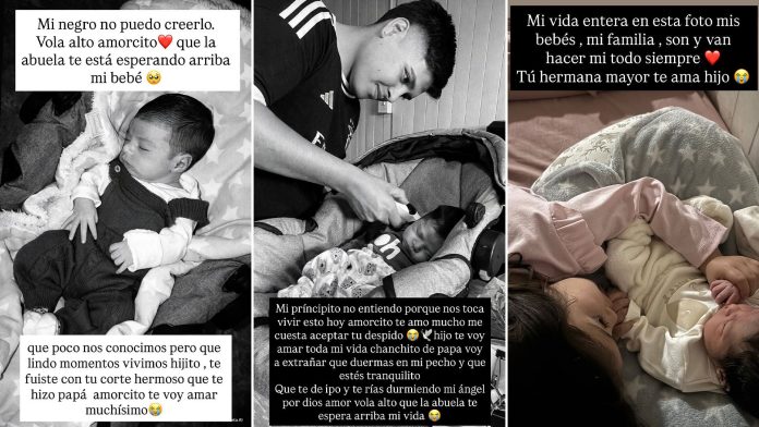 “Un dolor que no se puede explicar”: la cruda despedida de los papás del bebé de 10 días que murió en un accidente