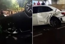 Un violento choque múltiple entre tres autos dejó cinco heridos en el límite entre Caballito y Flores